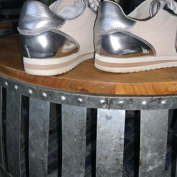 COACH: Ian Mirror Metallic/Suede Sneakers - Picture 14 of 16